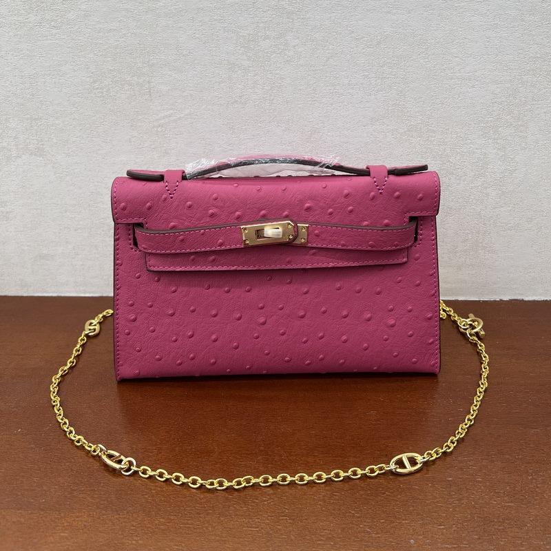 Nuova borsa da donna in vera pelle, borsa a mano in pelle bovina primo strato con motivo struzzo, borsa a tracolla da donna