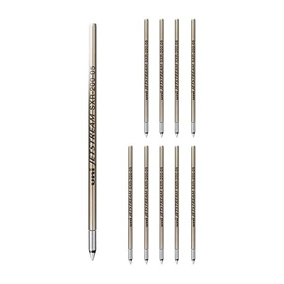 Mitsubishi Pencil Jet Stream Refill SXR-200-05-24 0.5mm Black 1 piece x 10 packs Ultra-low friction Jet Stream Ink MITSUBISHI PENCIL