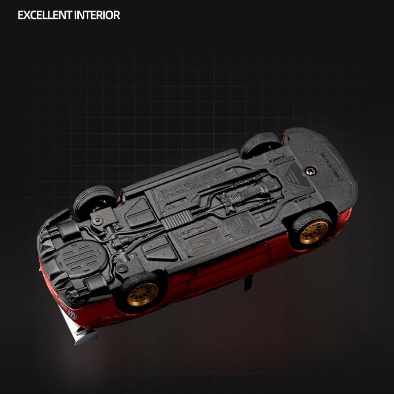 Scară 1/42 2018 Ford Mustang GT Super Racing Asamblare Mașină de jucărie din aliaj din metal turnat sub presiune Jucării cadou de colecție cu cutie