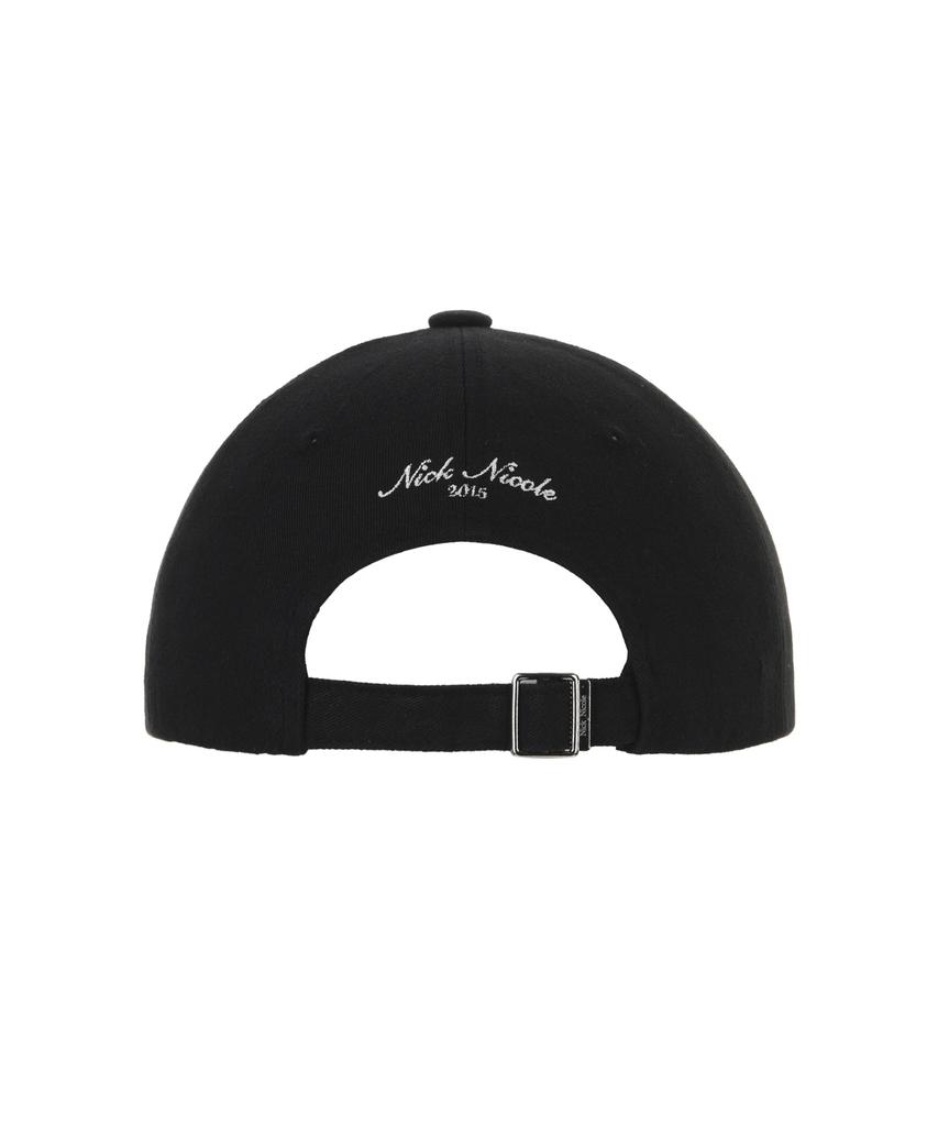 Nigaennikol Nicole Lettering Ball Cap_Black