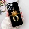 For Oppo Reno14 F 5G 6.57" Case Popular Design Letters A-Z Crown TPU Soft Silicone Cover For Oppo Reno 14F CPH2743 Phone Casing