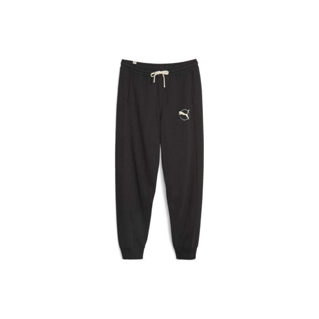 Puma Better Sportswear Sweatpants With Print And Drawstring Cuffs Women Sweatpants Black 676069-01