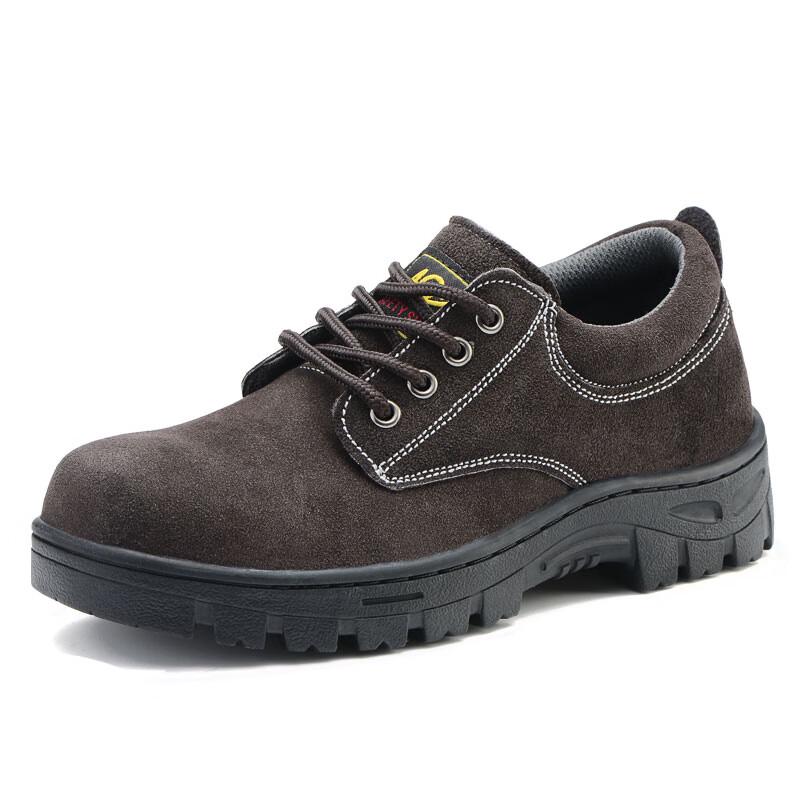 LAOGUANJIA Men s Steel Toe Anti-Smash Safety Work Shoes 36