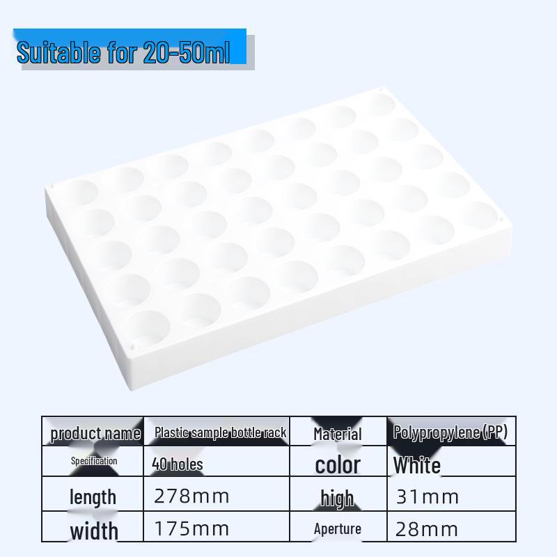Chromatography, Cryogenic, and Headspace Vial Rack - Acrylic and PP Plastic Box for Small Vials