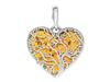Silver Cat Pendant with Amber Round Pendant Circle Cats Kitten Cat
