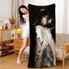 Yoshitaka A-Amano Retro Art Microfiber Blanket Quick Drying Beach Towels Oversized Printing Super Absorbent Pool Towel Blanket