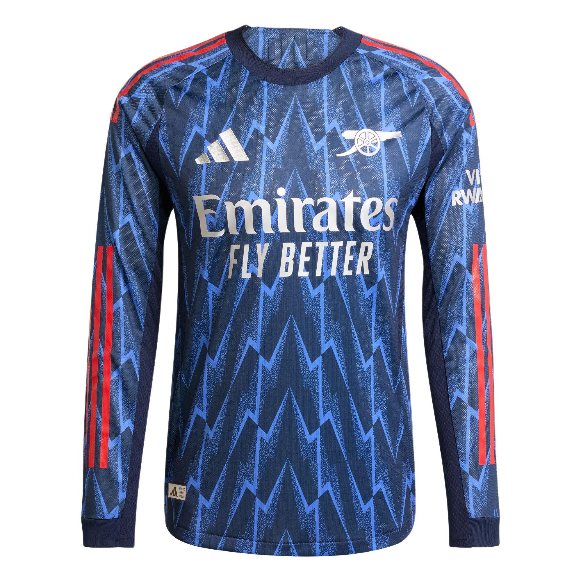 

Adidas Arsenal 25/26 Away Authentic Jersey Slim Fit Round Neck Comfortable Long Sleeve Football Shirt Men jersey JJ1834 XL