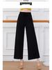 Damen Übergröße Modern Dance Modal Weitbein-Hose für Frühling/Sommer - Locker, Klassischer Chinesischer Stil Übungskleidung