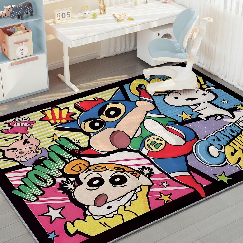  Crayon Shin Chan Children Room Computer Chair Carpet Men Girls Bedroom Study Desk Swivel Chair Mat Reading Area Floor Mat