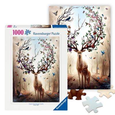 Ravensburger Fantasy Deer Jigsaw Puzzle, 1000 Pieces, Finished Size: 70x50cm (Product Number: 12000459) - Perfect As a Birthday or Christmas Gift