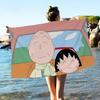 Catoon C-Chibi Maruko Chan Anime Beach Swimming Towel Soft Absorbent Washcloth Children's Gifts for Kids Travel Camping Gym