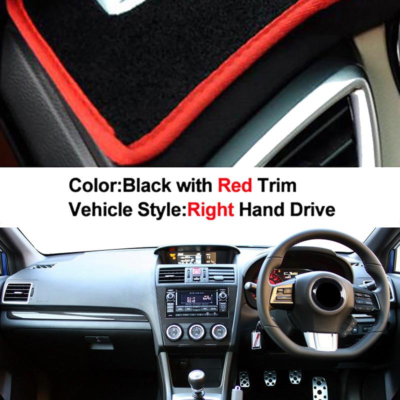 Car Auto Inner Dashboard Cover For Subaru WRX 2015-2025 WRX STI Center Console Protector Carpet Dashmat Sun-shade 2020 2019 2018