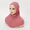 Instant Hemp Muslim Hijab Scarf Abaya Turban for Woman Islamic Women Head Wrap Ready To Wear Hijabs Pinless Neck Cover Turbans