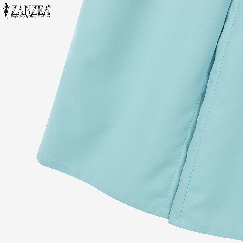 ZANZEA Womens Sleeveless Print Vest and Pants Summer Two Piece Suit Sets