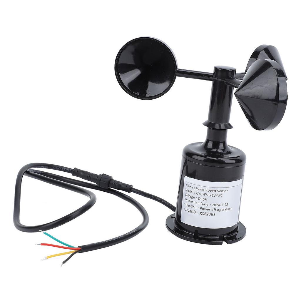 Wind Speed Monitoring Sensor with 0.8m Cable 3 Blade High Accuracy Anemometer Sensor Wind Speed