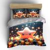 "Glowing Star Pattern Bedding Set" Bedding Duvet Cover Set Duvet Cover Pillowcases (1 * Duvet Cover 2 * Pillowcases, Without Duvet Insert)