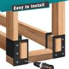 Galvanized Steel Coated Firewood Storage Rack with Adjustable Dimensions Supports Heavy Logs for Indoor and Outdoor Use