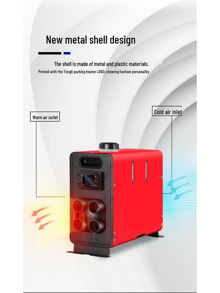 Universal 12V-24V Parking Fuel Heater for Locomotive with Plastic Shell & Single Hole Design
