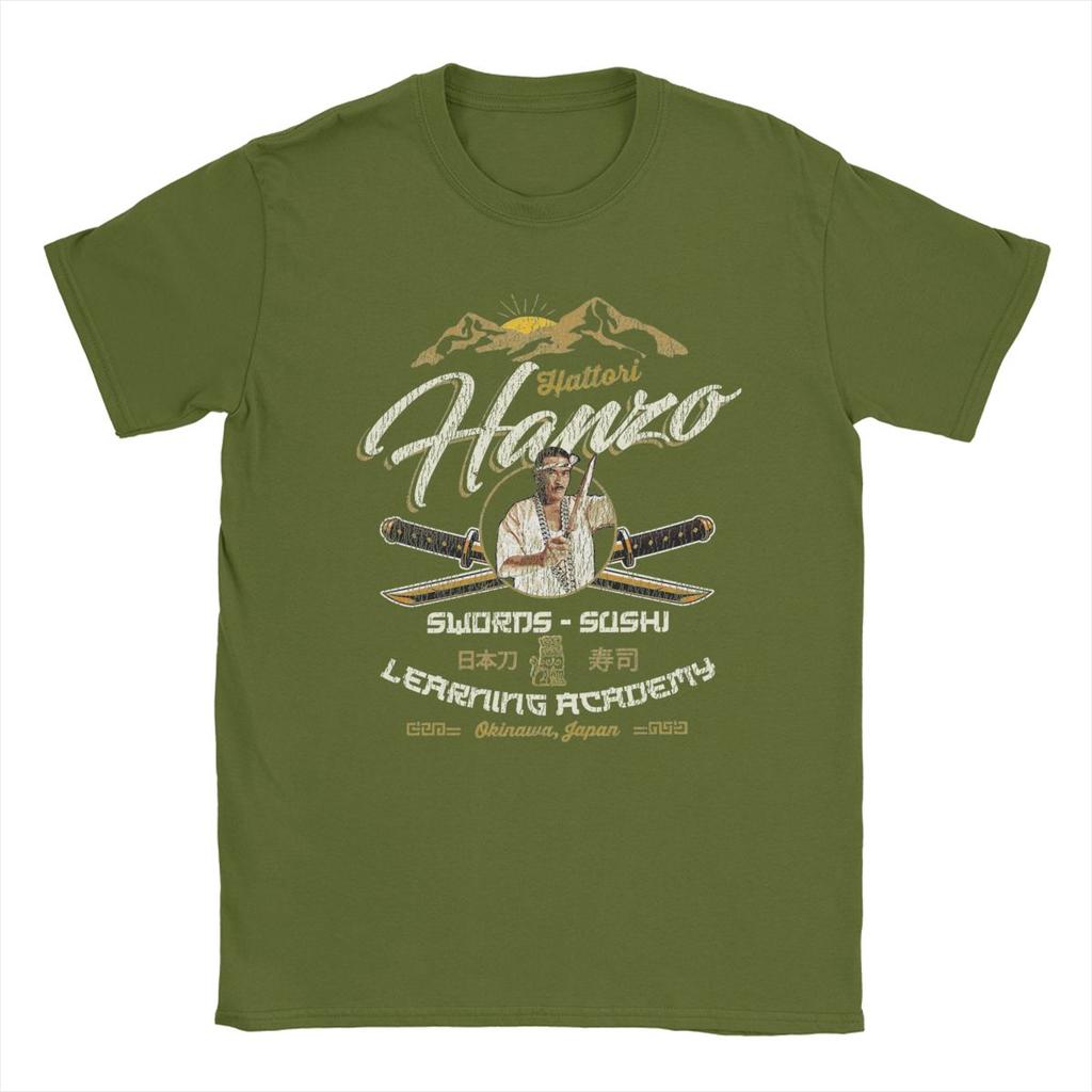 Hattori Hanzo Sushi And Swords Worn Out Kill Bill T Shirts Men's Cotton Funny T-Shirt O Neck Tees Clothes Birthday Present