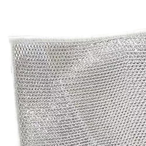 Fenteeer 20-Count Metal Wire Kitchen Towels, Multipurpose Dish Cloths, Kitchen Cloths, Wire Cleaning Cloths, Dishwashing Cloths, Wire Cloths for Wipin