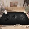 Chinese Tai Chi Bagua Yin Yang Door Mat Washable Non-Slip Living Room Sofa Chairs Area Mat Kitchen Bedside Area Rugs