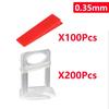 Tile Leveling System Laying Level Wedges Locator Spacers Flooring Wall Level Alignment Spacers Leveler for Tile Adjustment Tool
