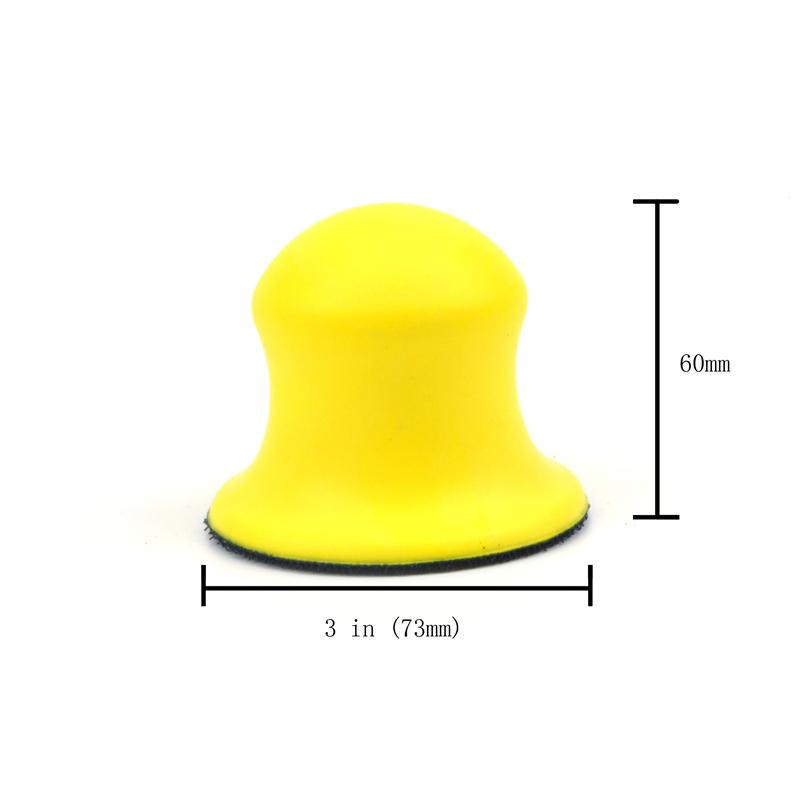 Sand Paper Backing Elastic Hand Sanding Block PU Foam Sanding Disc Holder For Hook & Loop Sandpaper