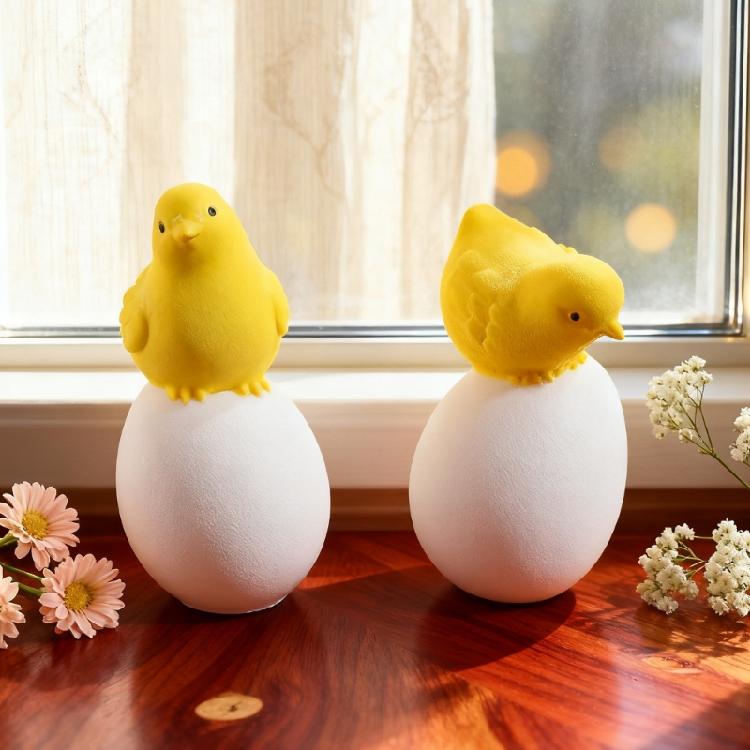 Easter Themed Silicone Candle Mold Chick on Eggs Silicone Molds for Epoxy Resin Making Candle Soap Chocolate Cake Baking