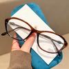 New Fashion Cat Eye Womens Reading Glasses Ultra Light Anti Blue Light High Quality Neutral Frame