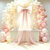 Extra-Long Trailing Ribbon Wedding Decor Mesh Bow Celebration Ornament  Christmas Decor