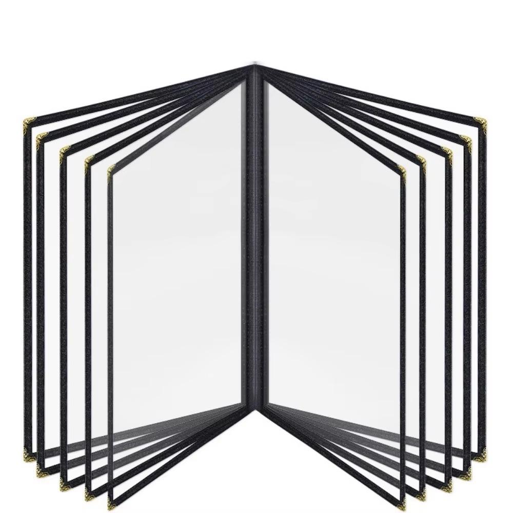 Transparent Menu Cover Foldable a4 Document Holder Waterproof Menu Paper Holder  DIY Menu Making