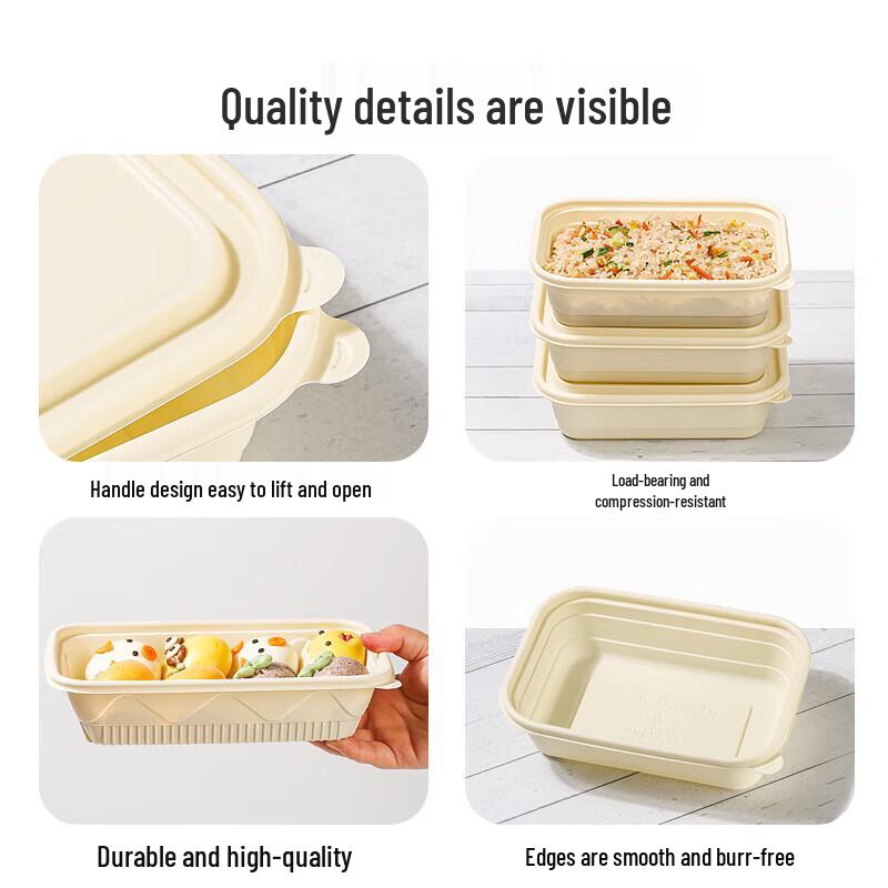 Corn Starch Disposable Lunch Boxes