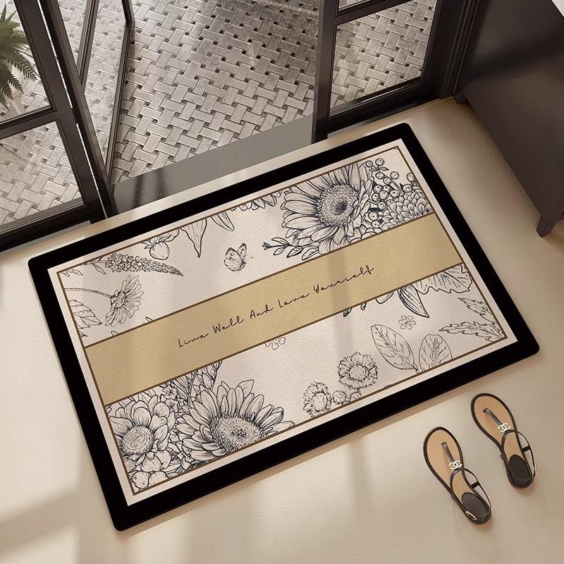 Amerikanische Badematte, Diatomeenerde, saugfähige Fußmatte für die Tür, schnelltrocknende rutschfeste Bodenmatte, Toilette, Badezimmertürmatte, Teppich