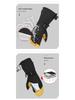 Insulated Cotton Cowhide Ski Gloves: Non-slip, Touchscreen, Long Winter Five-Finger Warmth