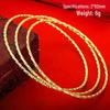 Women's Bohemian Gold Sand Brass Bracelet with Long-Lasting Colorfast Finish