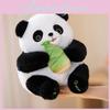 Adorable Bamboo Shoot Panda Plush Toy For Kids Soft Comforting Cuddly Doll