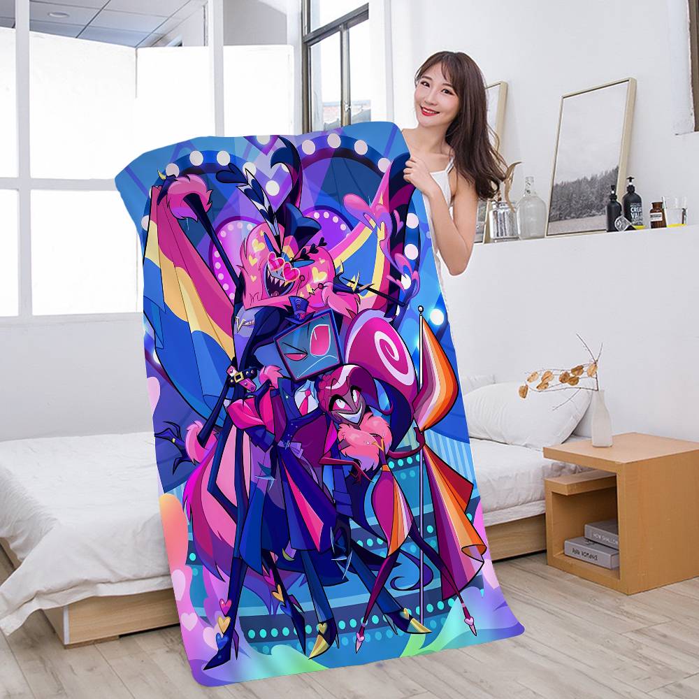 American Anime TV H-Hazbin H-Hotel Bath Towel Microfiber Soft Water Absorbing Breathable For Girl Kids Decorative Beach Towel