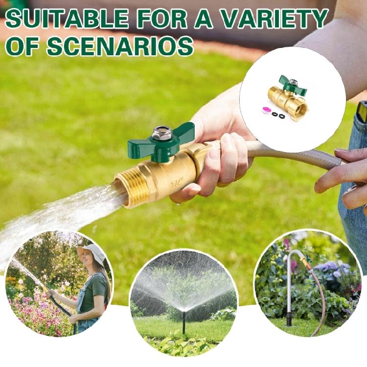 High Pressures Brass Garden Valves Garden Water Pipe Connectors Pipe Adapter Garden Hose Outlet Switches