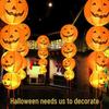 Glowing Halloween Pumpkin Lantern Hanging Decoration Set