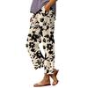 Women's Casual Fashion Printed Straight Leg Pants Pants With Pockets