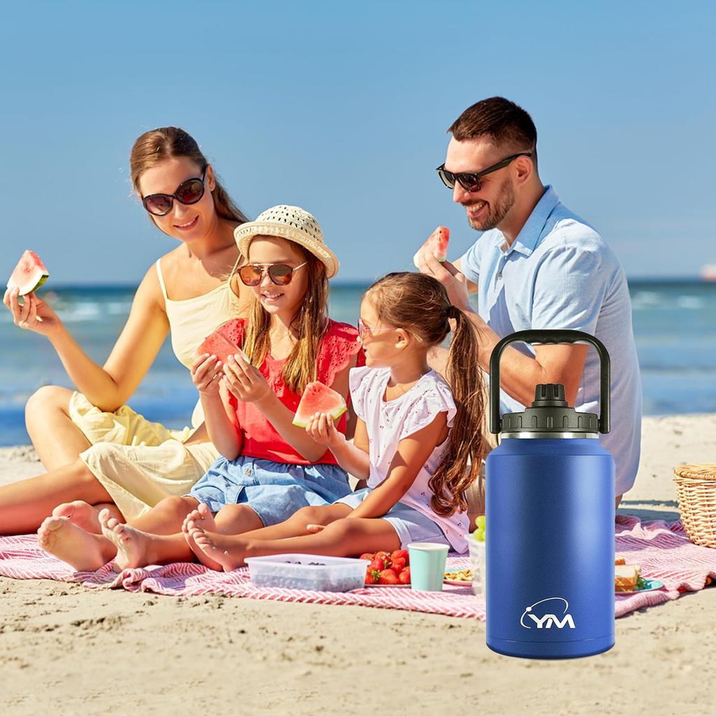 CHENGWEI Vacuum Insulated Water Easy to Direct Wide Large Stainless Steel Large Perfect for and with Disaster Carbonated Ice Outdoor Ice Water Storage