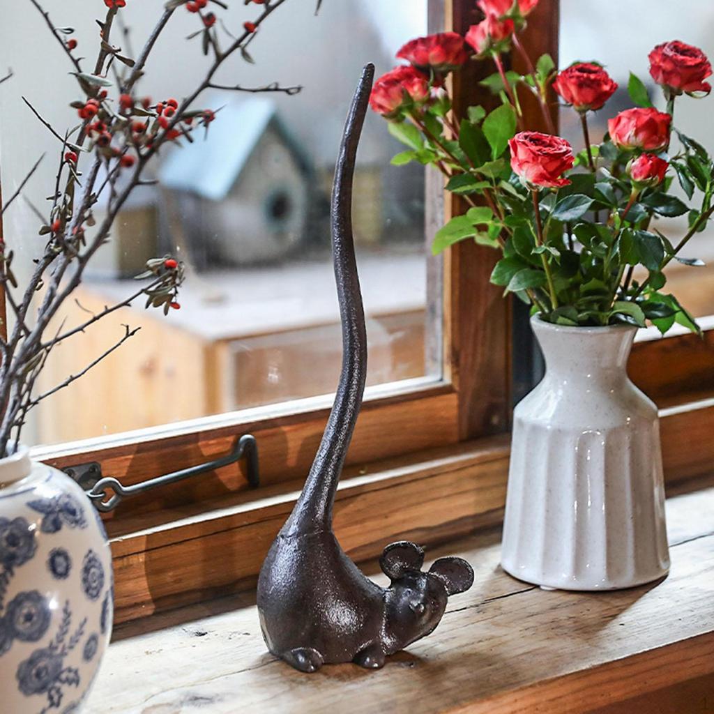 Paper Towel Holder, Roll Holder Stand, Farmhouse Mouse Toilet for