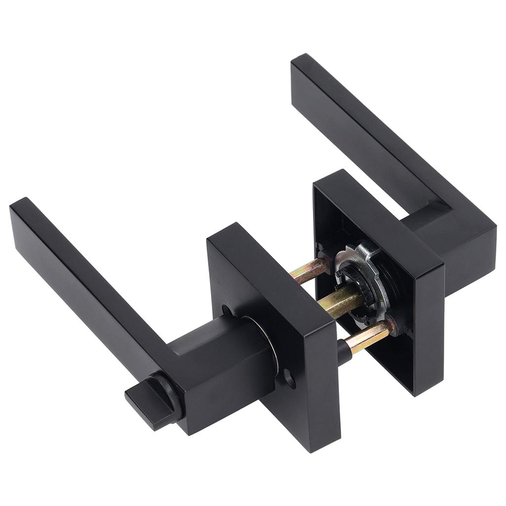 Türhebel, Zinklegierung, Messing, robust, schwarz, moderner Look, Türgriff für den Innenbereich, für Durchgang, Schrank, Flur