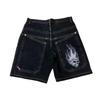 European and American high street shorts skateboard pants pattern couple hiphop hip hop denim shorts source manufacturer wholesale