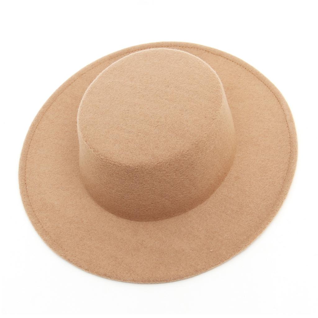 Wool Top Hat Women'S Autumn And Winter Extended Brim Hat French Retro Warm Jazz Hat Manufacturer