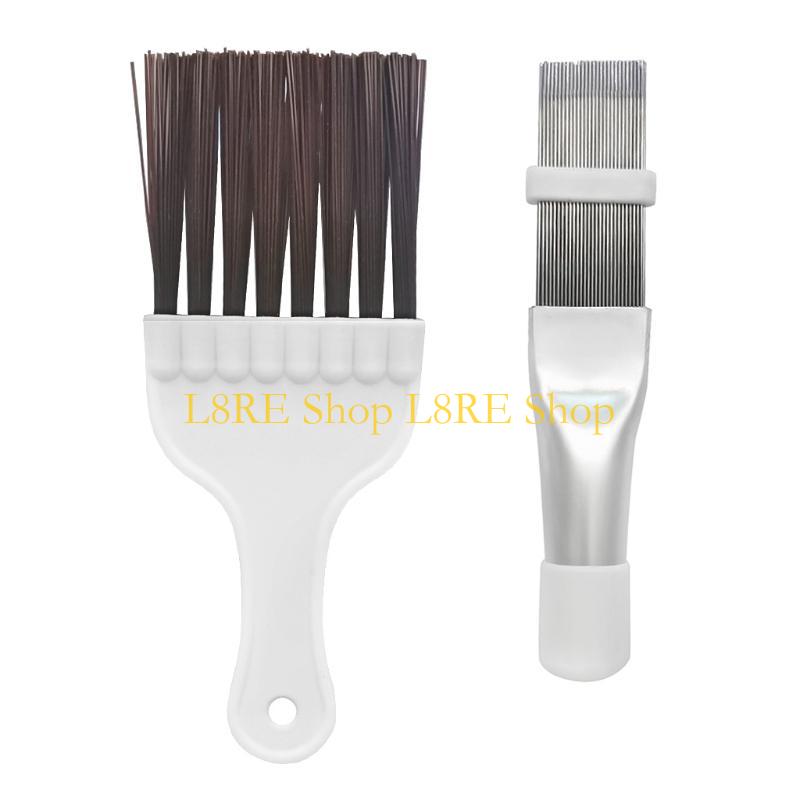 L8RE 2 Pack Reusable Fin Comb Air Conditioner Cleaning Brush Fin Comb/Condenser Cleaning Brush AC Cleaning Tool