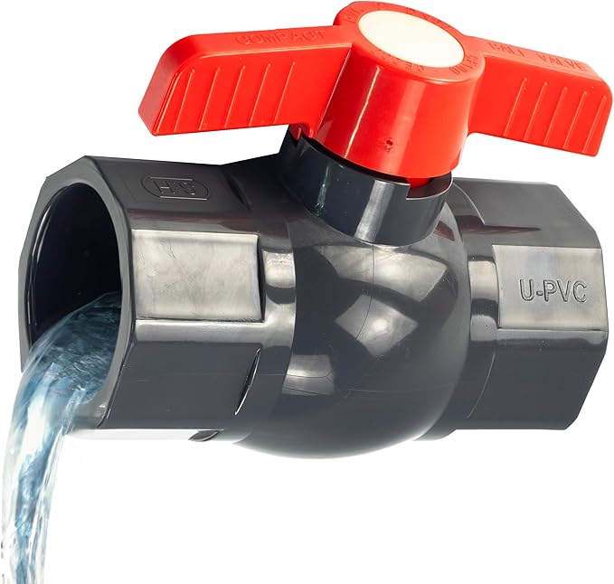 Factory PVC Water Supply Ball Valve, Chemical-grade Switch, Socket Plastic Valve, Outlet Control Valve, 1/2'' to 20mm 25mm 32mm