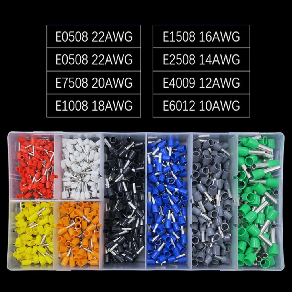 280pcs Wire Ferrules Set Insulated Crimp Connector Assortment Insulated Cable End Sleeves Set for Electrical Projects