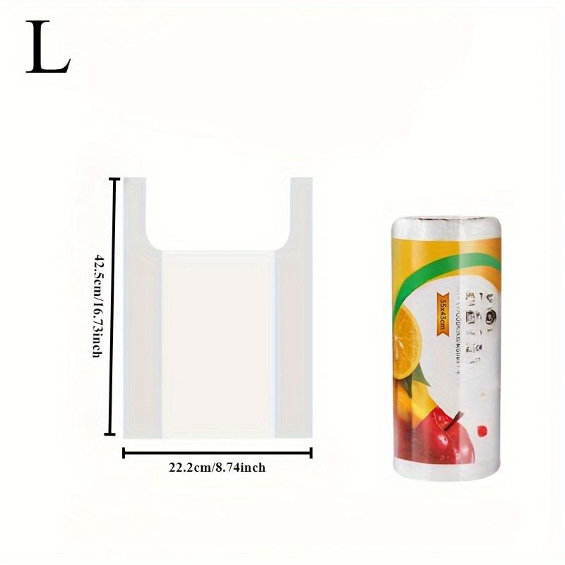 300pcs Transparent Disposable Food Storage Bags Set, Suitable for Supermarkets, Convenience Stores, Kitchens, and Restaurants