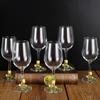Kovové Skleněné Sklenice na Víno Sada Sklenice na Červené Víno Pohár Karafa Džbán Dávkovač Vína Křišťálové Sklo Sada na Víno Barové Sklo Nápojové Sklo Dárek